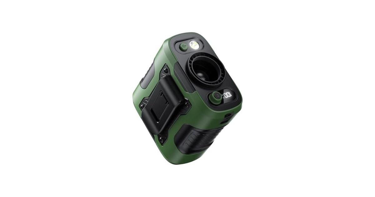 Green Clip on Waist Fan 100 Speeds