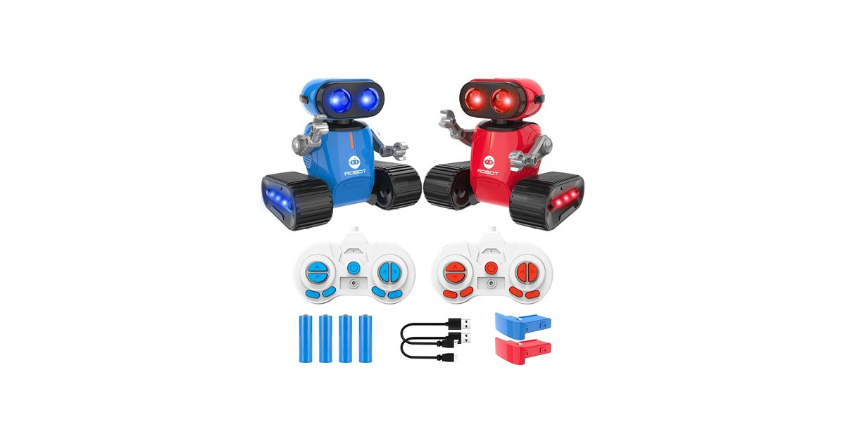 UFLYTOO LA RC Robot Toy w/ LED Eyes Music & Dance