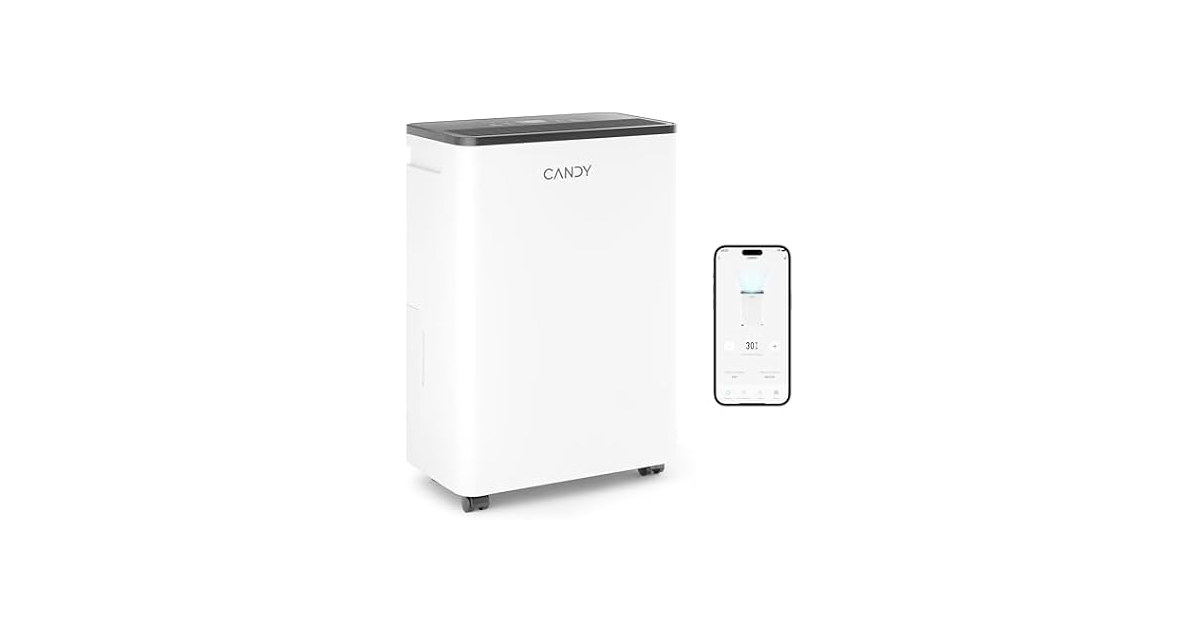 Candy 2000 Sq.Ft Dehumidifiers for Home, 34pt