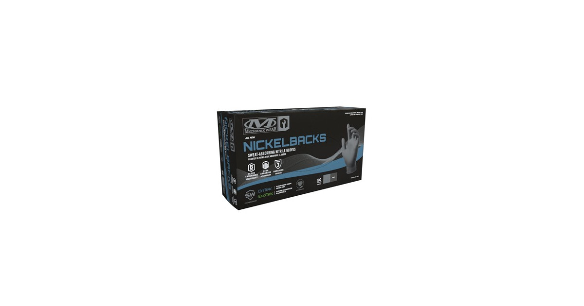 50ct MECHANIX WEAR Nickelbacks 6mil Nitrile Gloves