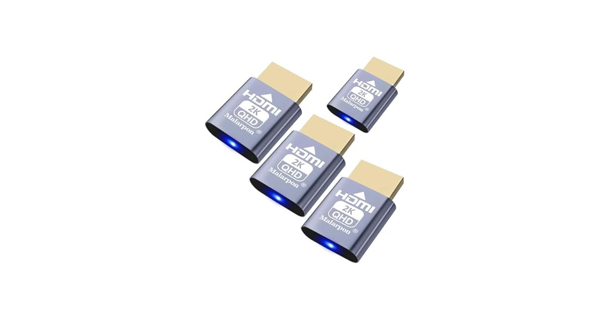 4Pc HDMI Plug fit-Headless Display