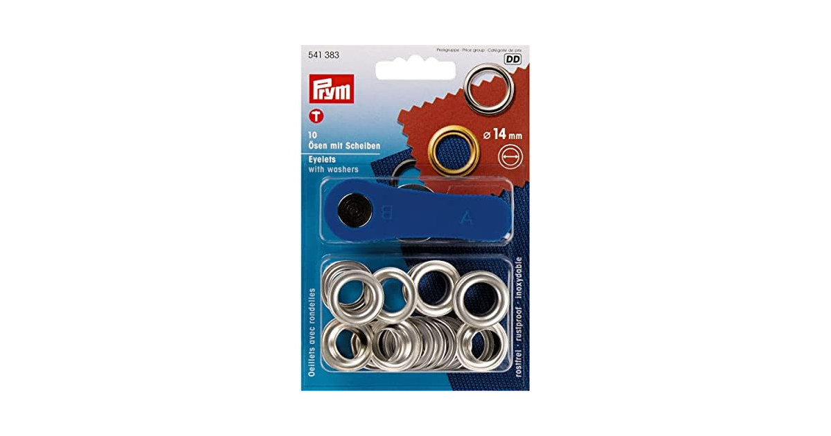 PRYM_541383-1 Eyelets with Washers,