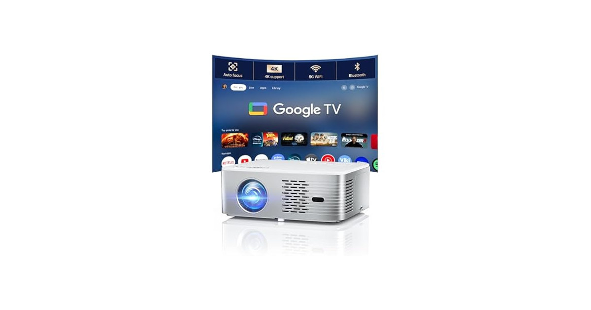 CiBest Google TV Projector 4K Support