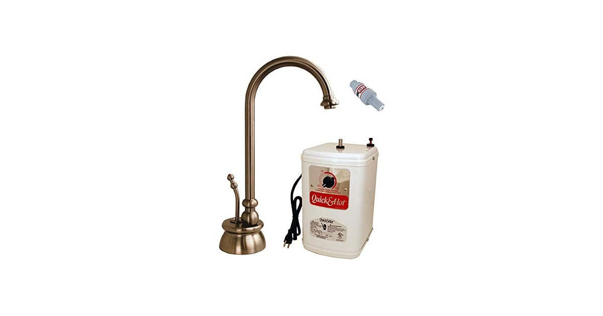Westbrass A261HFP-11 10" Calorah 1-Handle Hot Water Dispenser