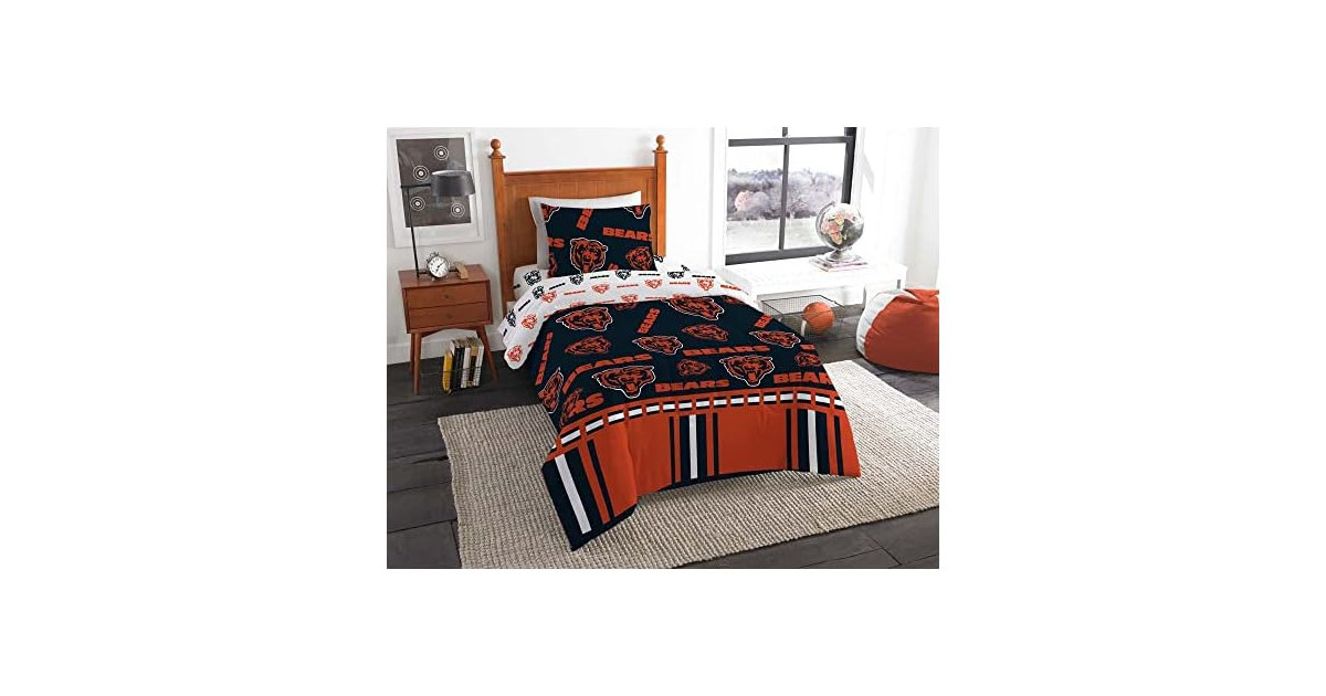 NFL Chicago Bears "Rotary" Bed Set (Twin)
