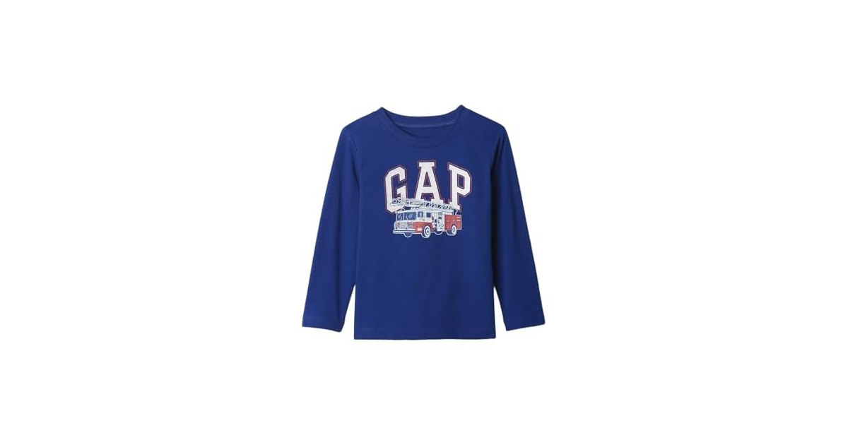 GAP Boys' Long Sleeve Graphic T-Shirt