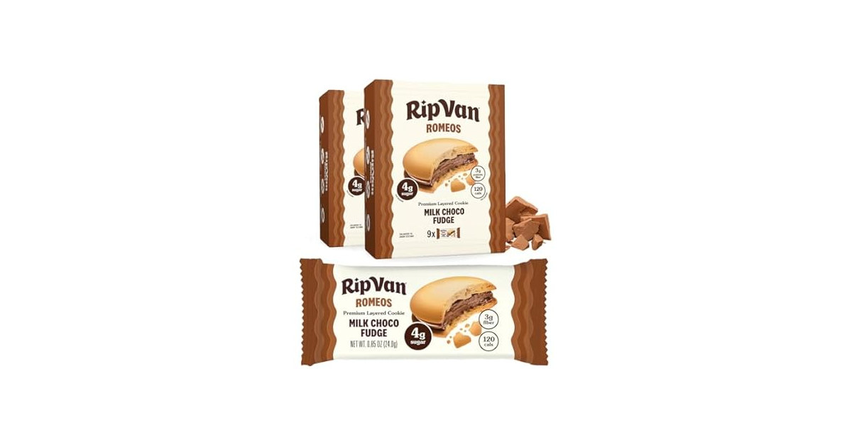 Rip Van Milk Choc Fudge Romeos 36pk
