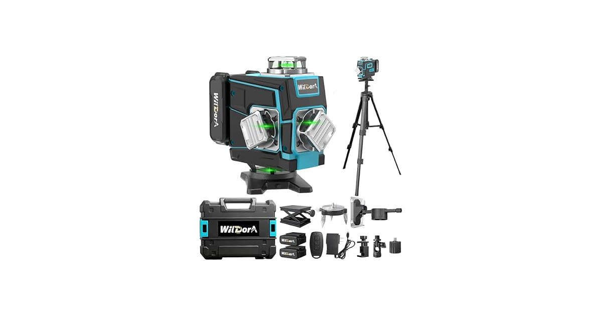 16 Line Laser Level 4x360 w/ Tripod