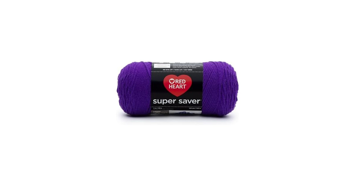 RED HEART Super Saver Yarn, Amethyst
