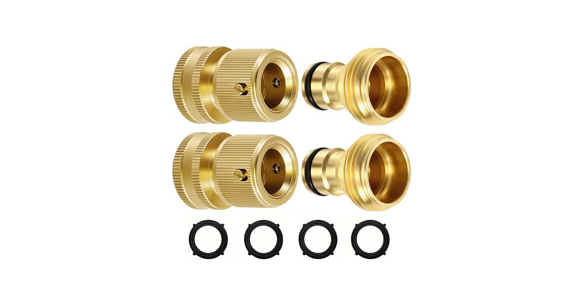 RAINPOINT 3/4 GHT Brass Hose Fittings