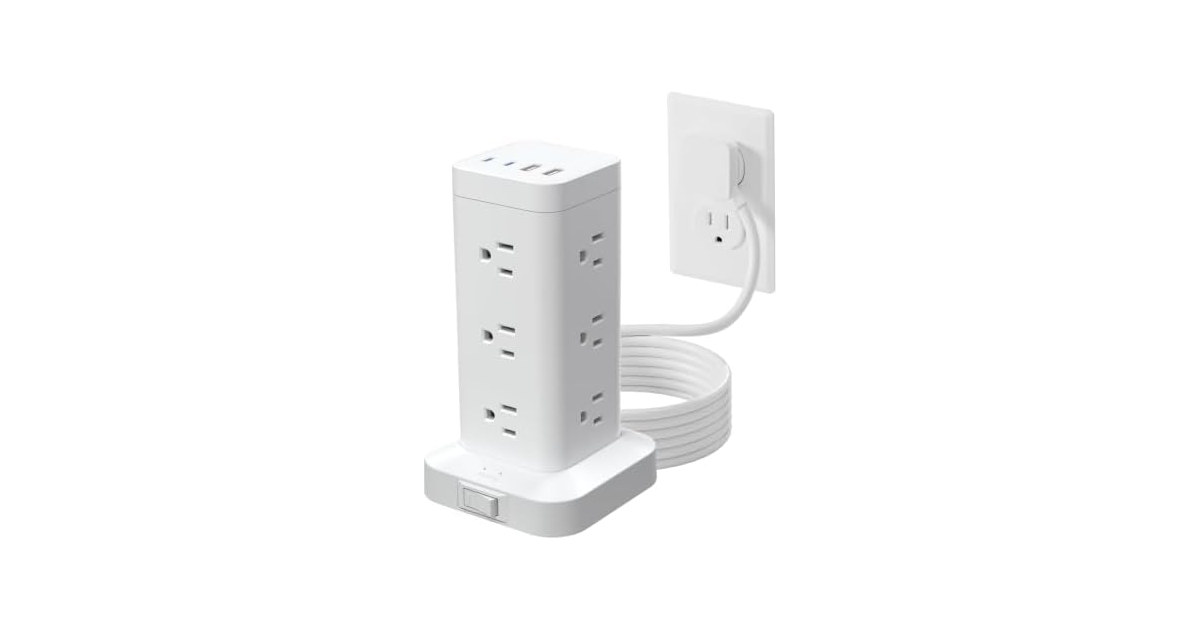 TAGZILO Tower Power Strip PD30W 12-Out