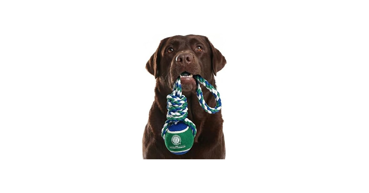 American Kennel Club X-Large Rope Tug Toy with Ball
