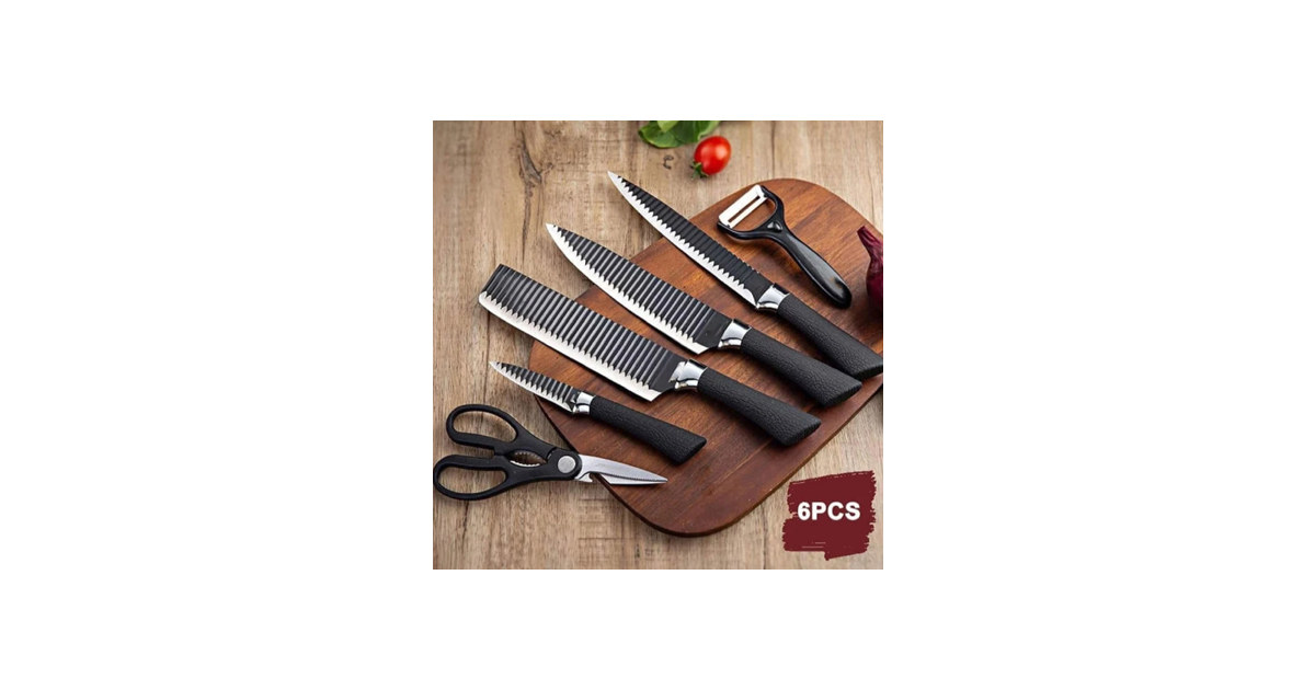 6-Piece Non-Stick Culinary Knife Set