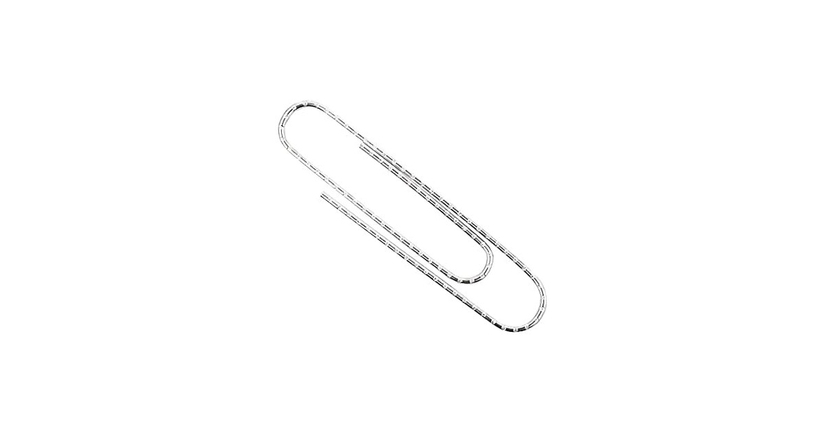 ACCO Non-Skid Paper Clips, No.4 Jumbo