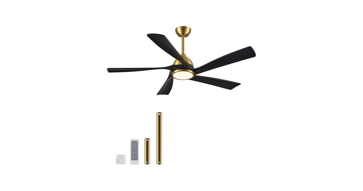 VONLUCE 52in Wood Ceiling Fan Patio