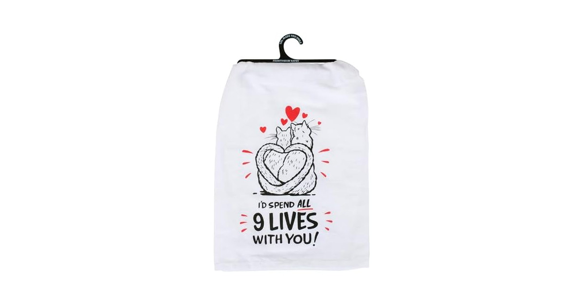 Primitives by Kathy Decorative Kitchen Towel I'd Spend All 9