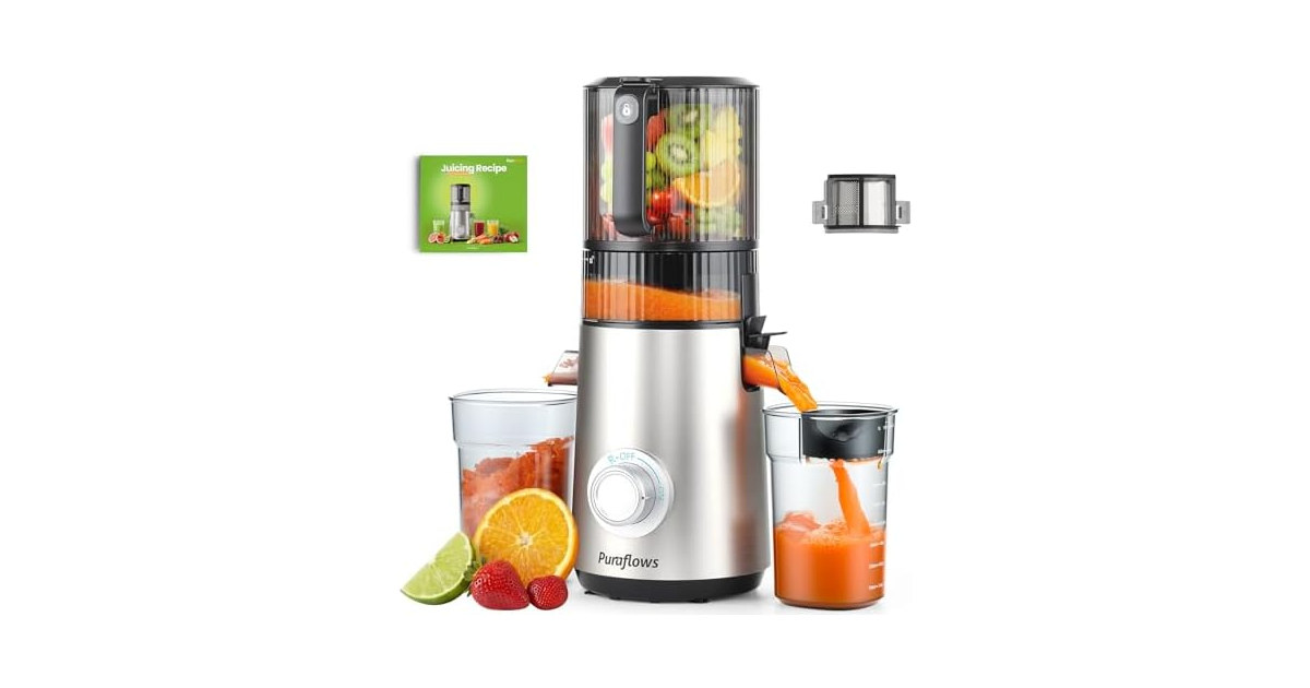 Auramist Cold Press Juicer, 6" Feed