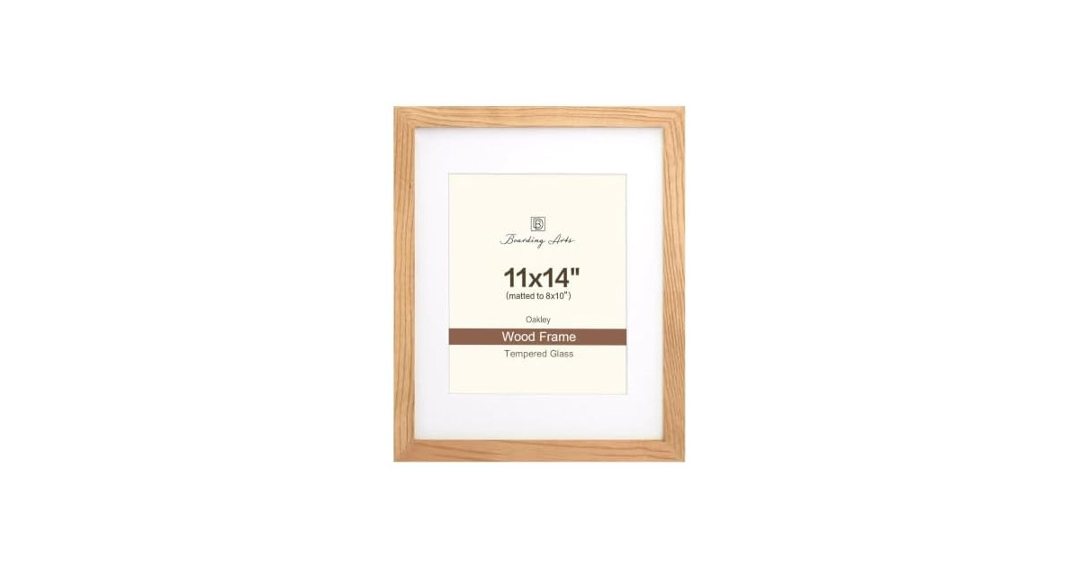 11x14 Solid Oak Wood Picture Frame