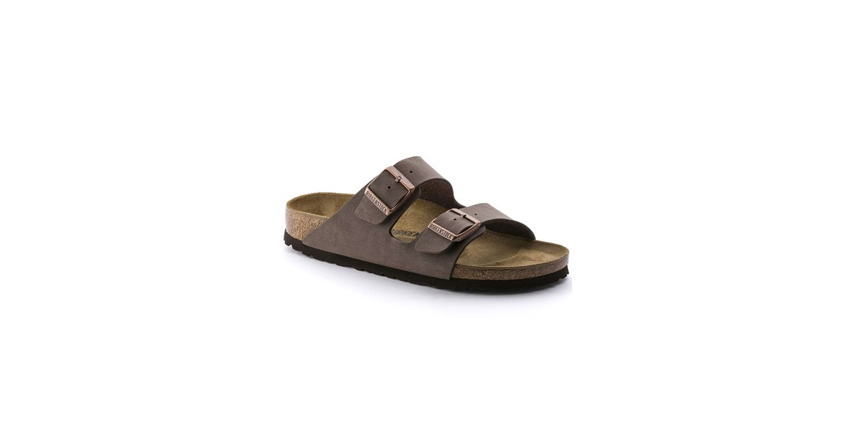 Birkenstock Unisex Arizona Sandal Birkibuc Mocha (Open Box)