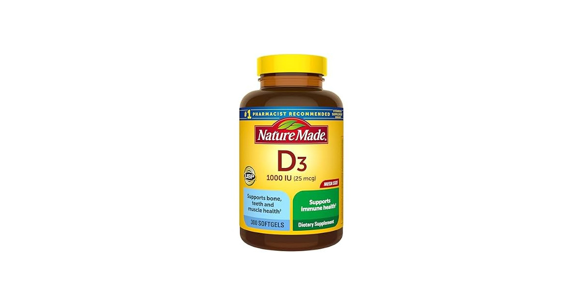 (4-Pack) Nature Made Vitamin D3