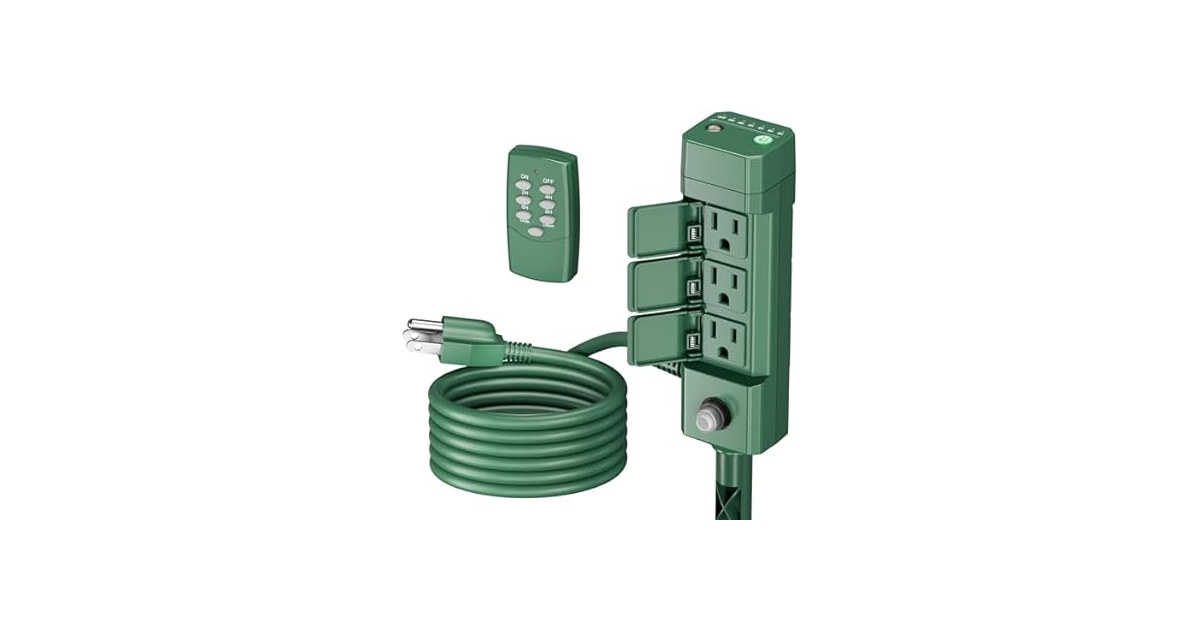 BN-LINK Outdoor Power Stake Timer, 100FT