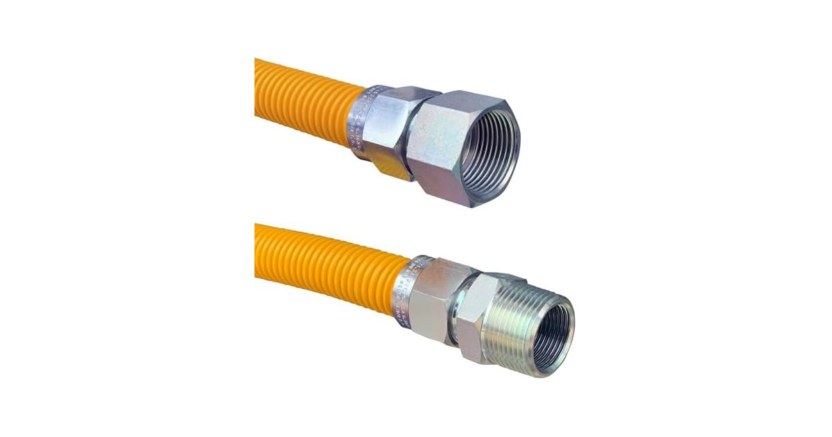 36" Stainless Steel Gas Connector with 3/4"
