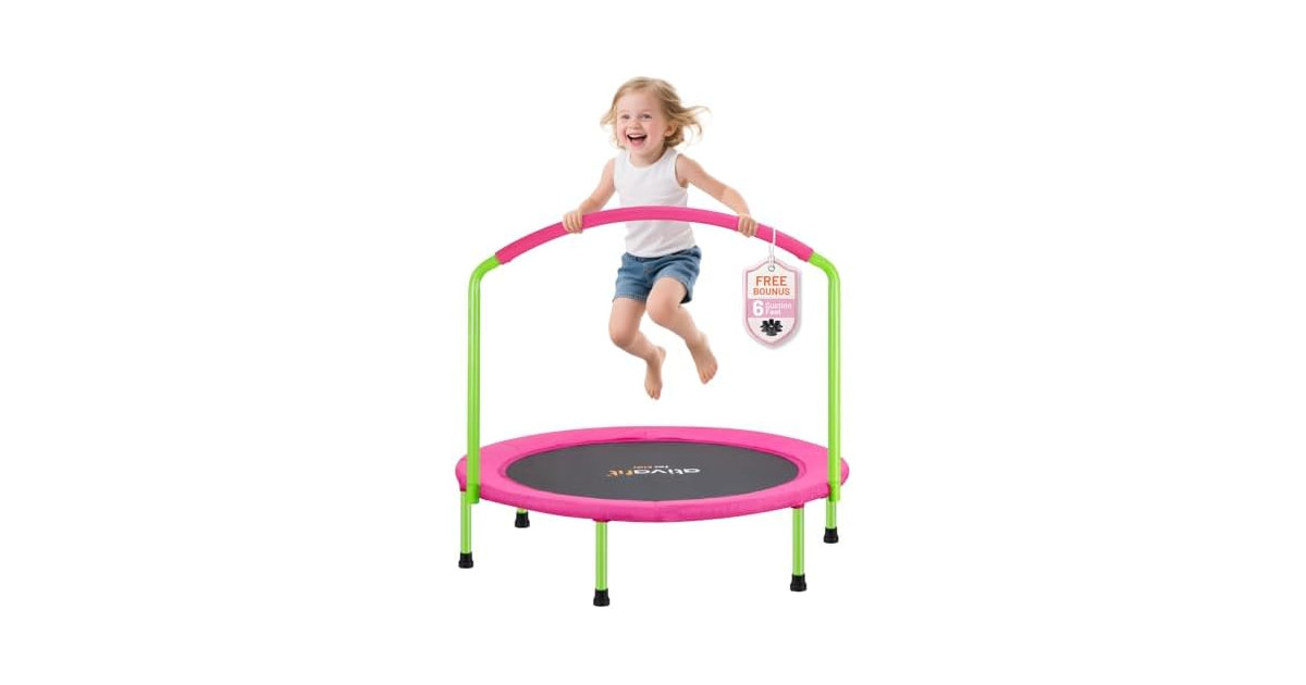 ATIVAFIT 36in Kids Trampoline w/Handle
