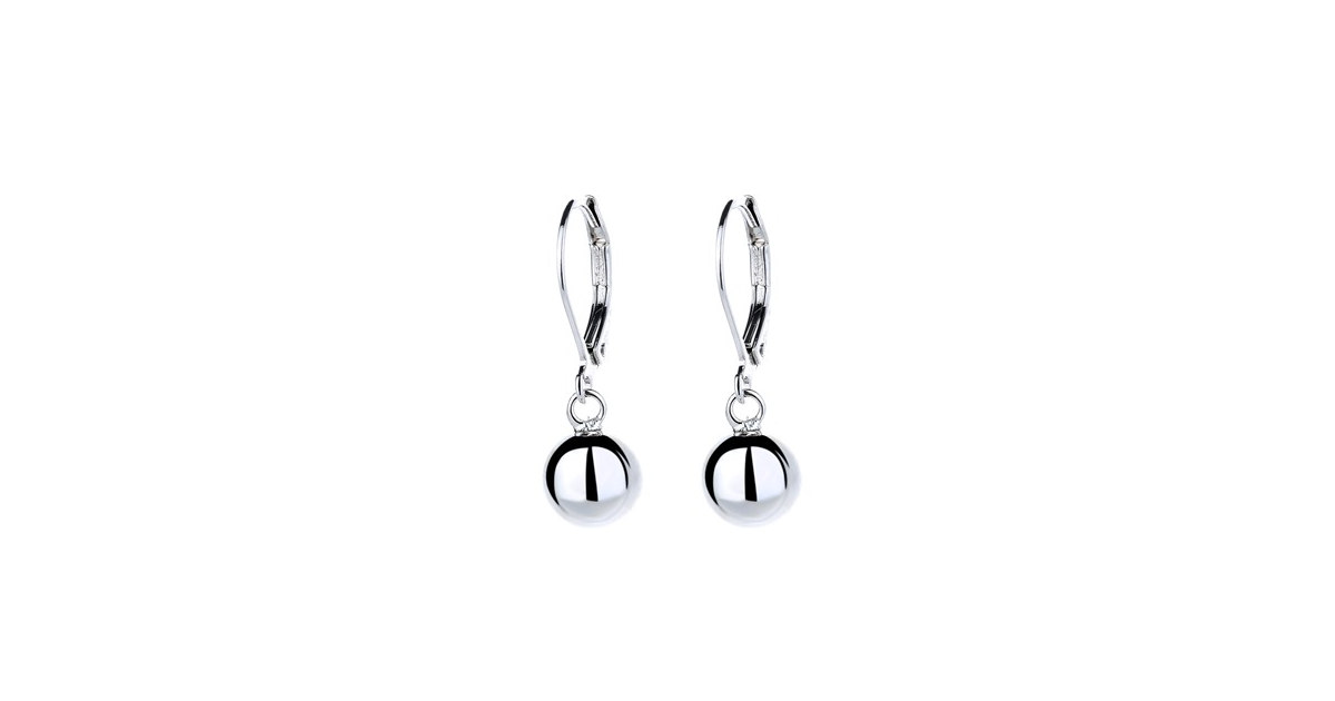 Sterling Silver Drop and Dangle Sphere