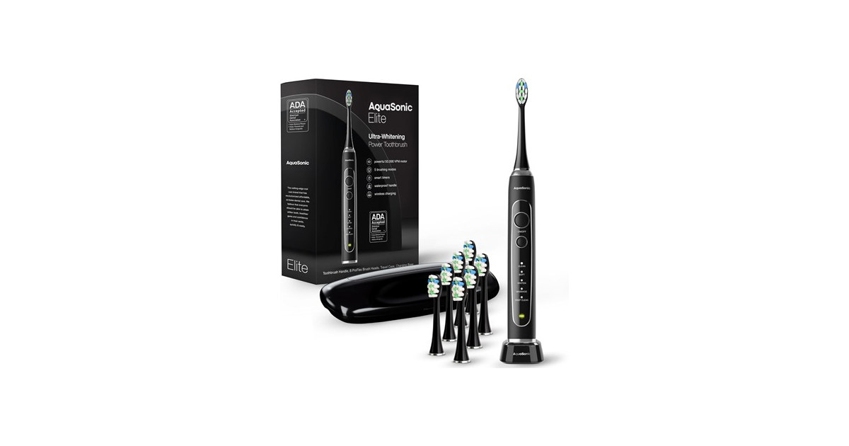 AquaSonic Elite Whitening Toothbrush Rose Gold