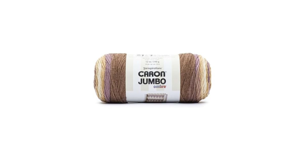 Caron Jumbo Print Ombre Yarn-Seashell