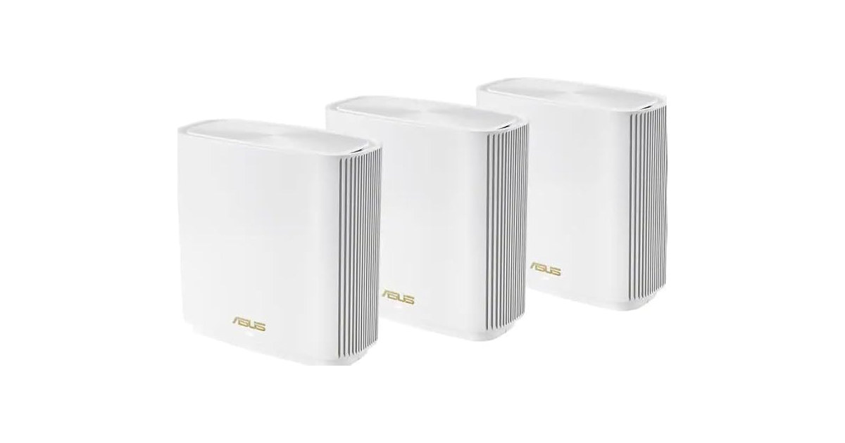 ASUS - ZenWifi XD6 AX5400 Dual-Band Mesh Wi-Fi 6 System (3-Pack) - White