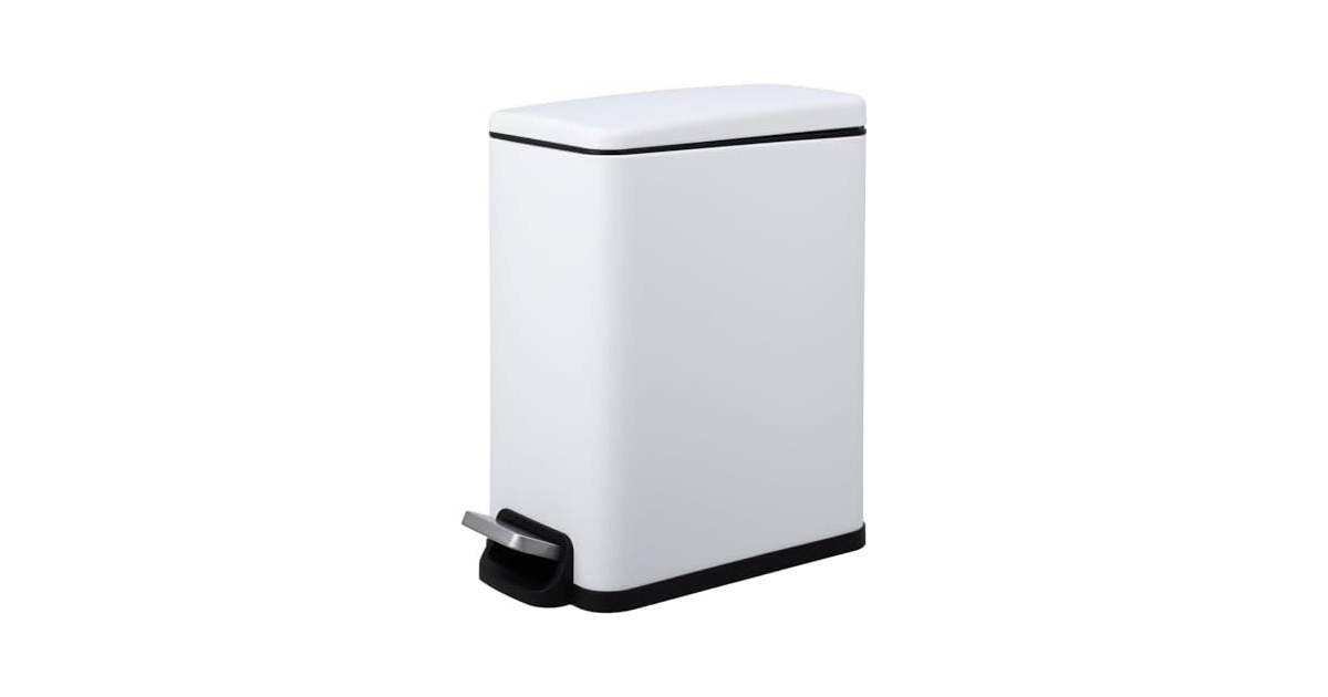 OUTLANE Bathroom Trash Can with Lid,2.6 Gallon