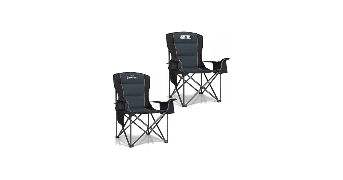 Overmont 2-Pack Camping Chair 450lb