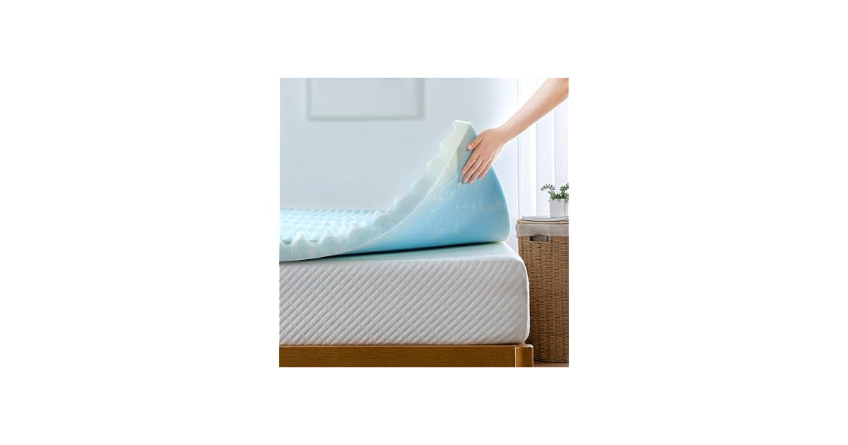 ZINUS 2 Inch Memory Foam Mattress Topper