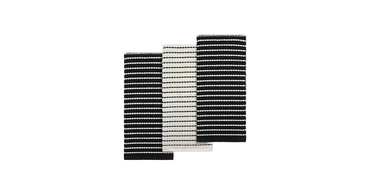 Izod - Kitchen Towels, 100% Cotton, 3Pc