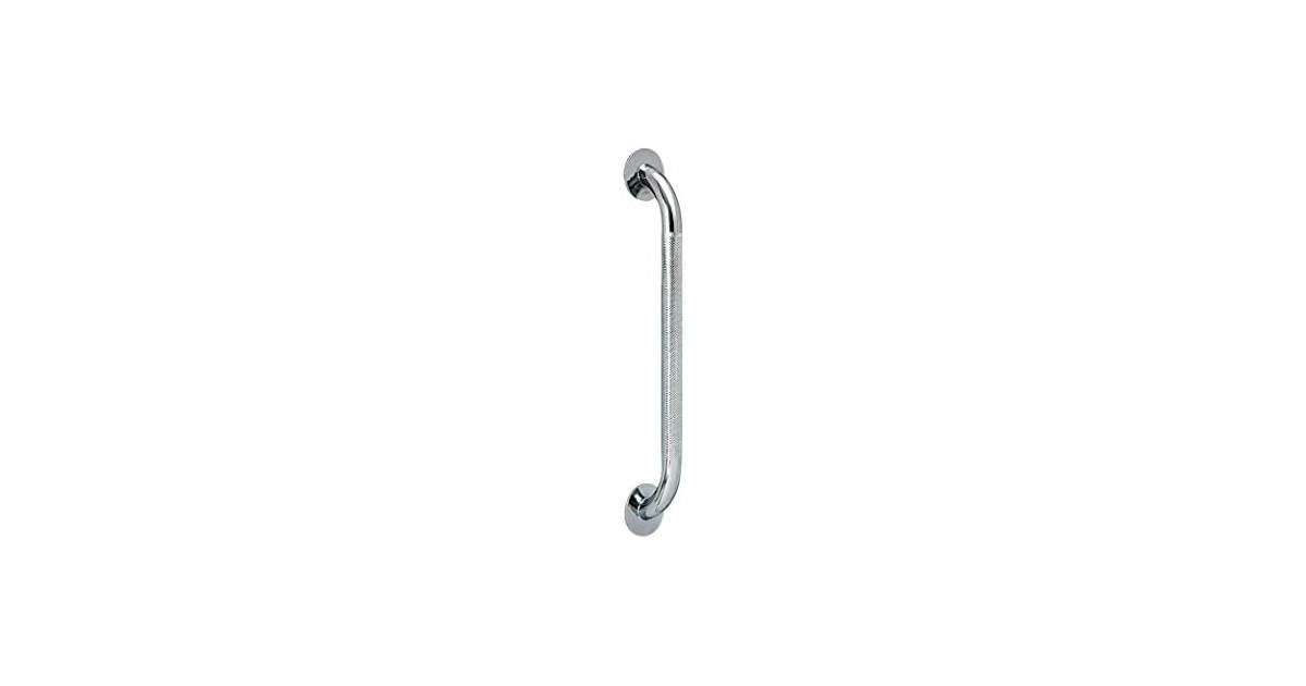 Drive Silver Knurled Steel Wall Grab Bar