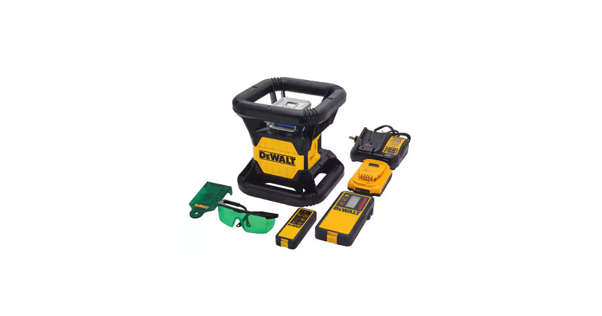 DEWALT DW079LG 20V MAX 250 ft. Rotary Green Laser Level (Open Box)