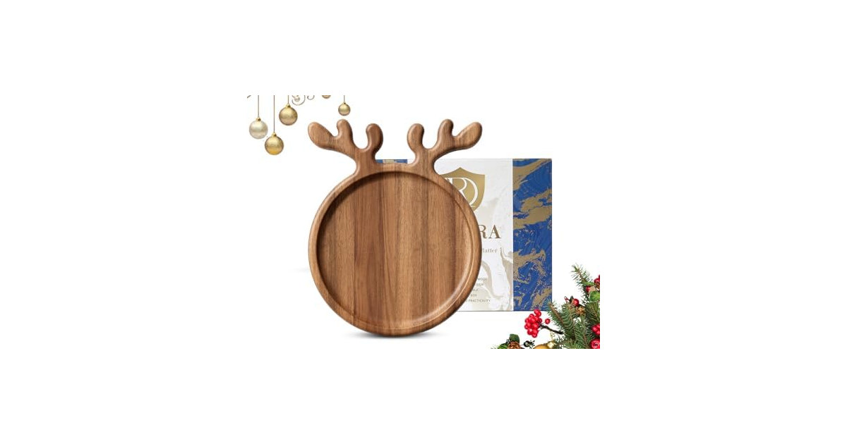 DOFIRA Acacia Antler Serving Platter