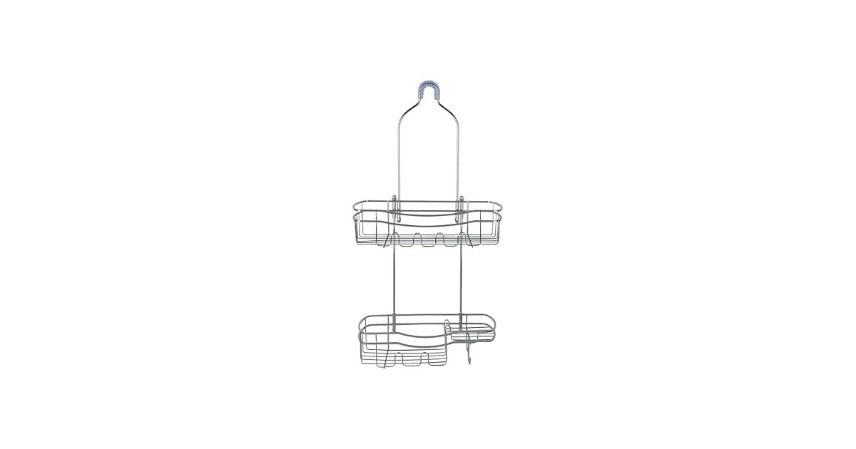 Bath Bliss Ultimate Adhesive Shower Caddy in Chrome