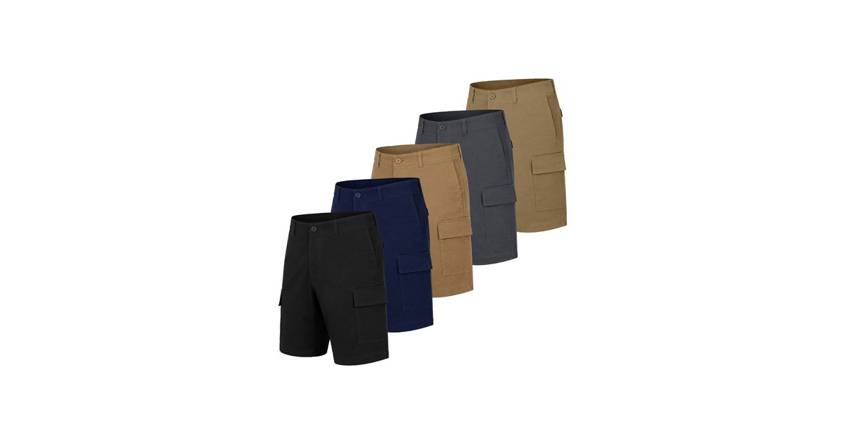 Mens Super Stretch Cargo Shorts