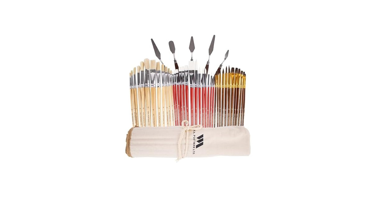Professional Acrylic Paint Brush Set (38-Piece)