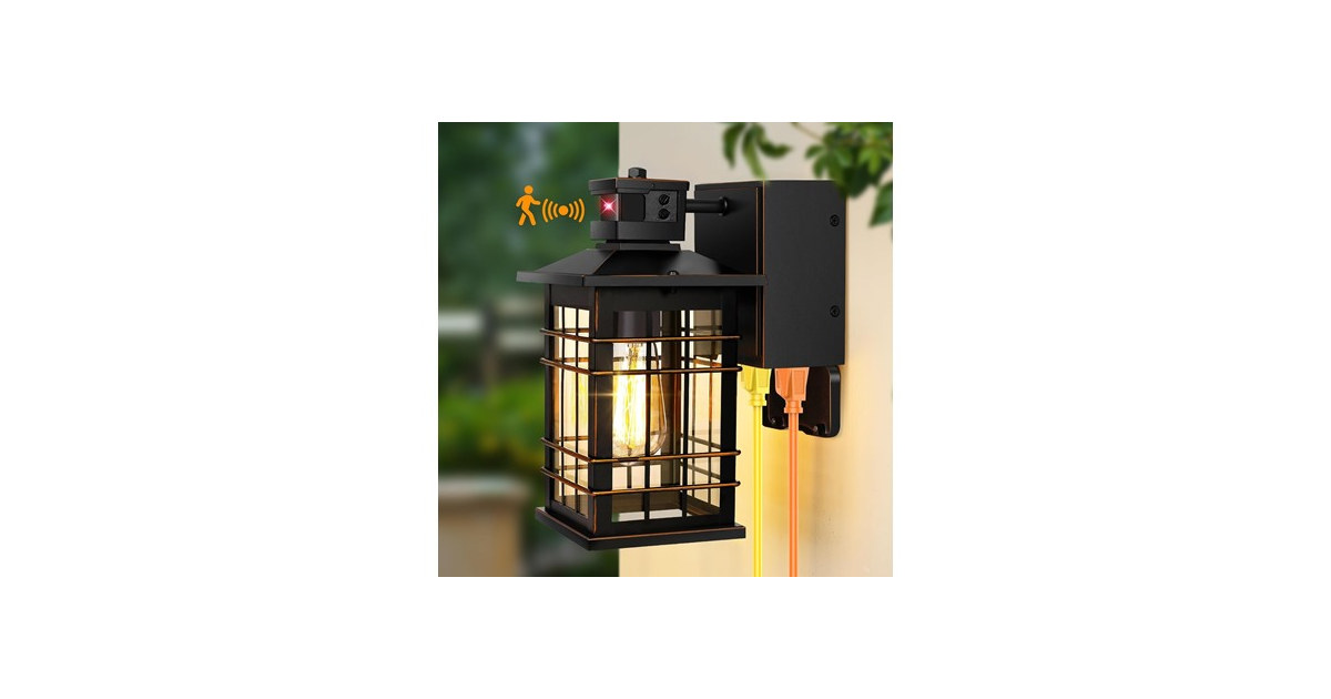 Kondras Porch Light with GFCI Outlets Built-in, Your Choice