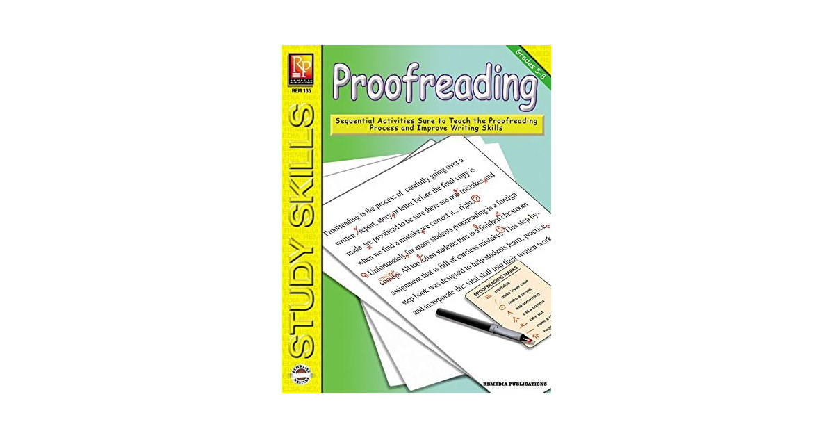Remedia Publications Study Skills Series: Proofreading 135 - Grades 5-8