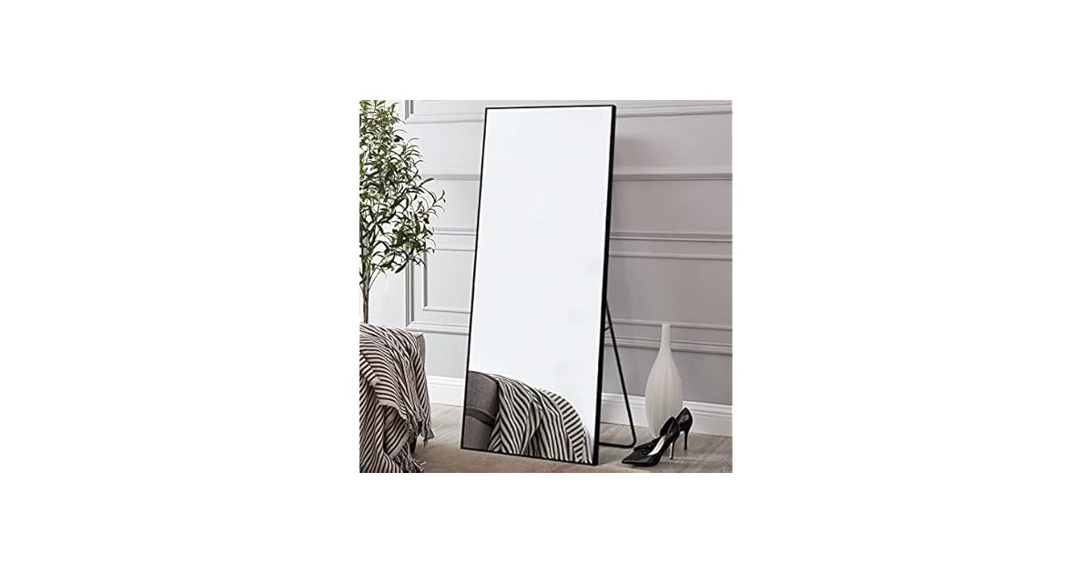 MIRUO Full Length Mirror, 64" x 21" Aluminum Alloy Frame