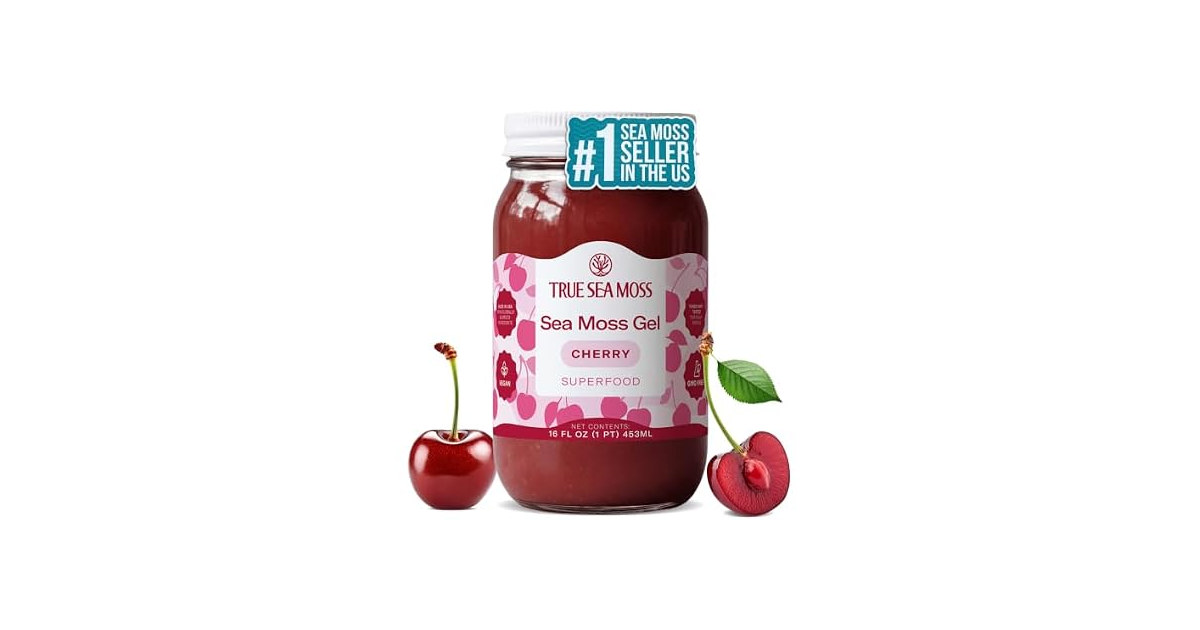 TrueSeaMoss Cherry Sea Moss Gel 16oz