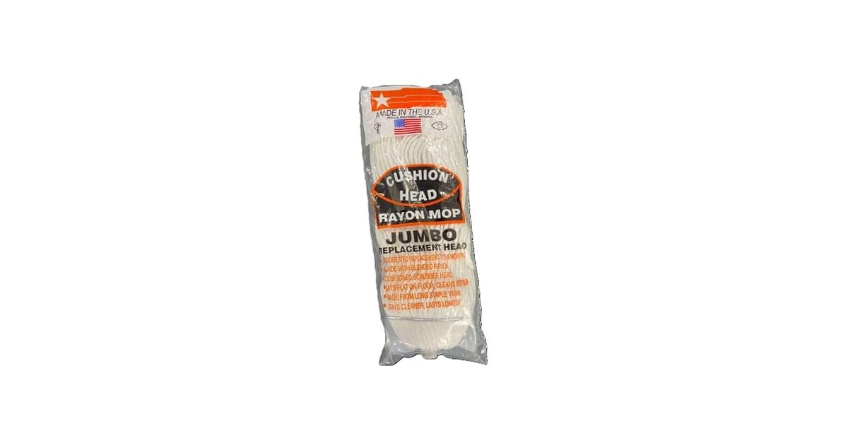 Jumbo Rayon Replacement Mop Head