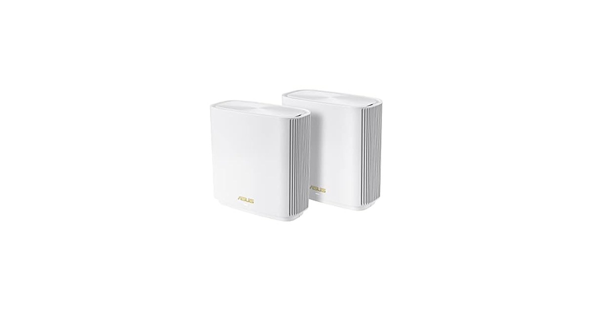 ASUS ZenWiFi Whole-Home Tri-band Mesh WiFi 6E System (ET8 2PK)
