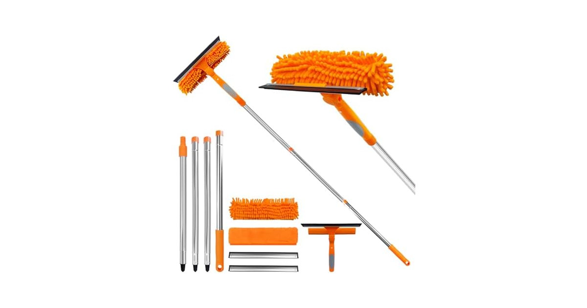 2 in 1 Window Squeegee Cleaner Kit