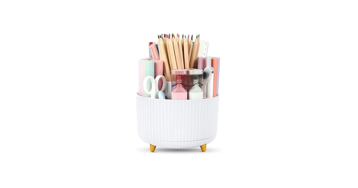 Desk Organizer Pen Holder, 5 Slots