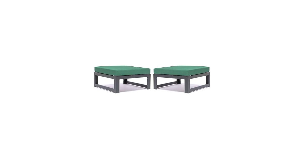 LeisureMod Ottoman Seat Set of 2